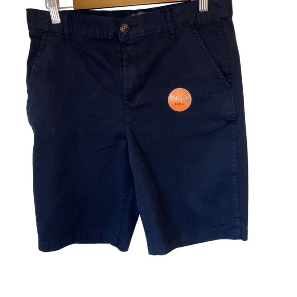 The Children's Place Other - Children’s Place NWT Boys Navy Blue Flat Front Stretch Chino Shorts Sz 14 Husky